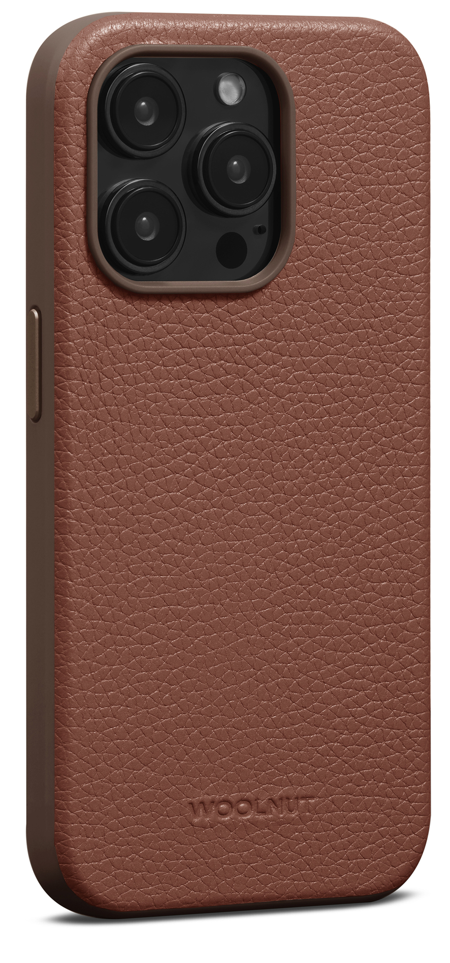 Woolnut leren MagSafe iPhone 15 Pro Max hoesje cognac