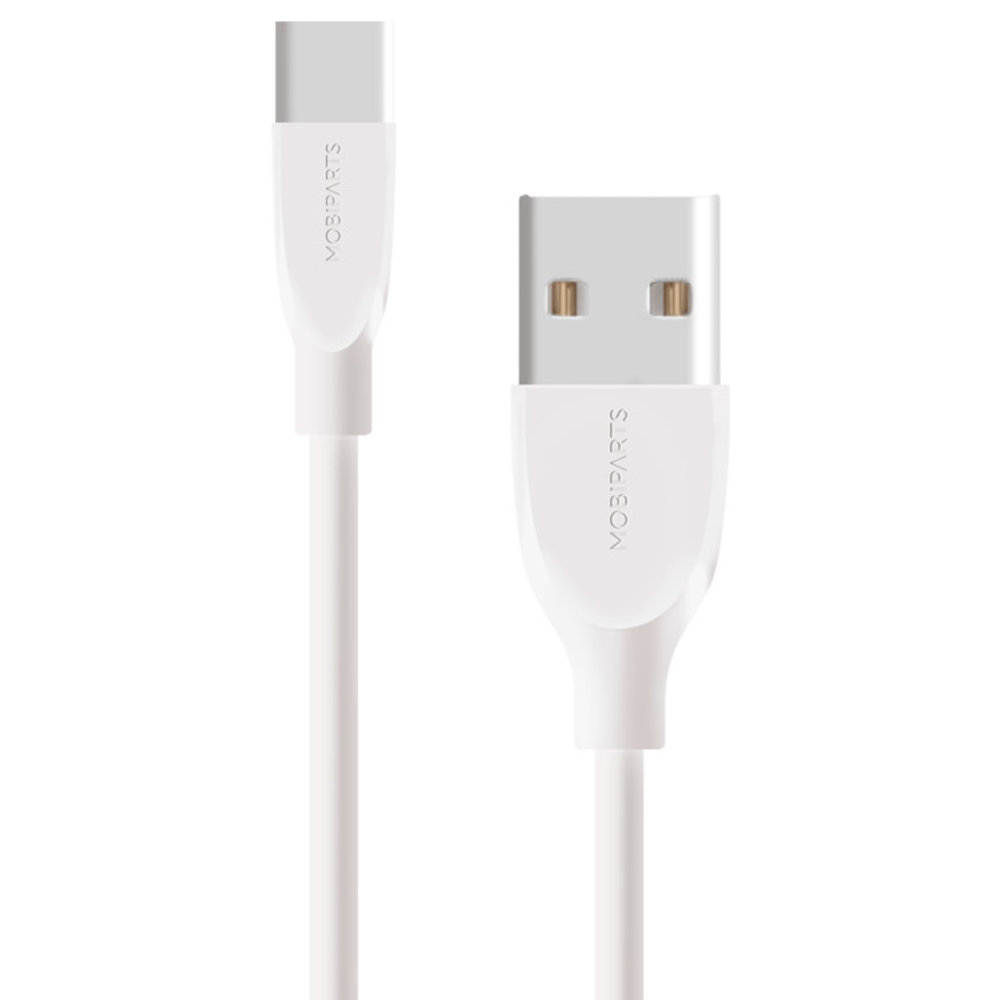 Mobiparts USB-C naar USB-A kabel 2 meter wit