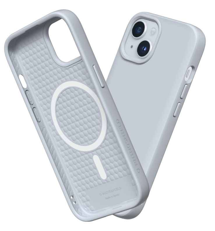 RhinoShield SolidSuit MagSafe iPhone 15 hoesje ash