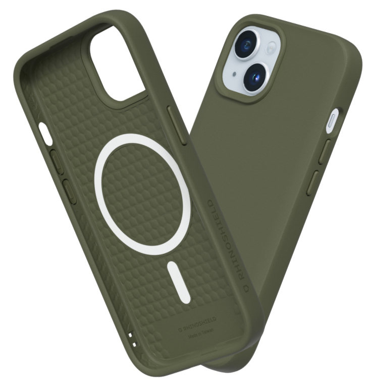 RhinoShield SolidSuit MagSafe iPhone 15 hoesje seaweed