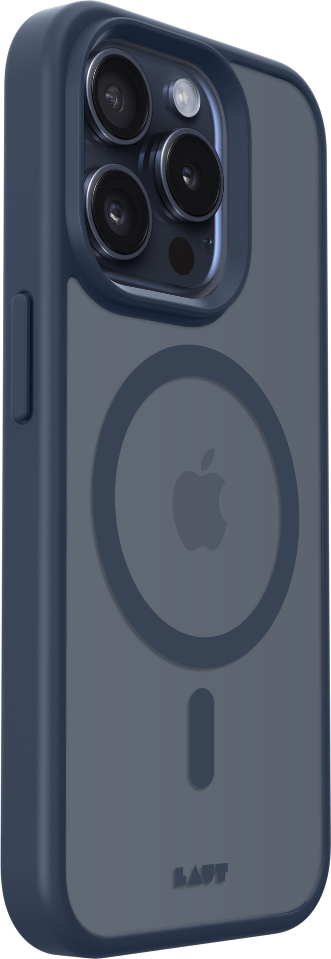 LAUT Huex Protect iPhone 15 Pro hoesje donkerblauw