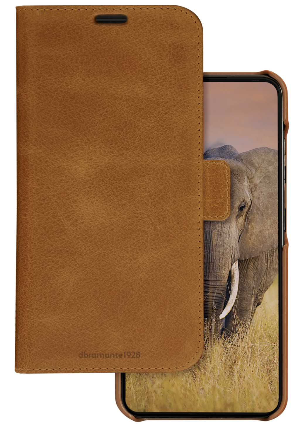 dbramante1928 leren Lynge Galaxy S24 2 in 1 wallet hoesje tan