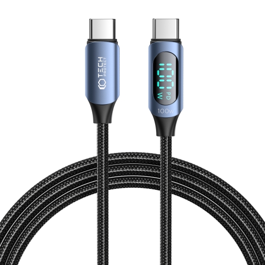 TechProtection LED USB-C naar USB-C kabel 200 centimeter