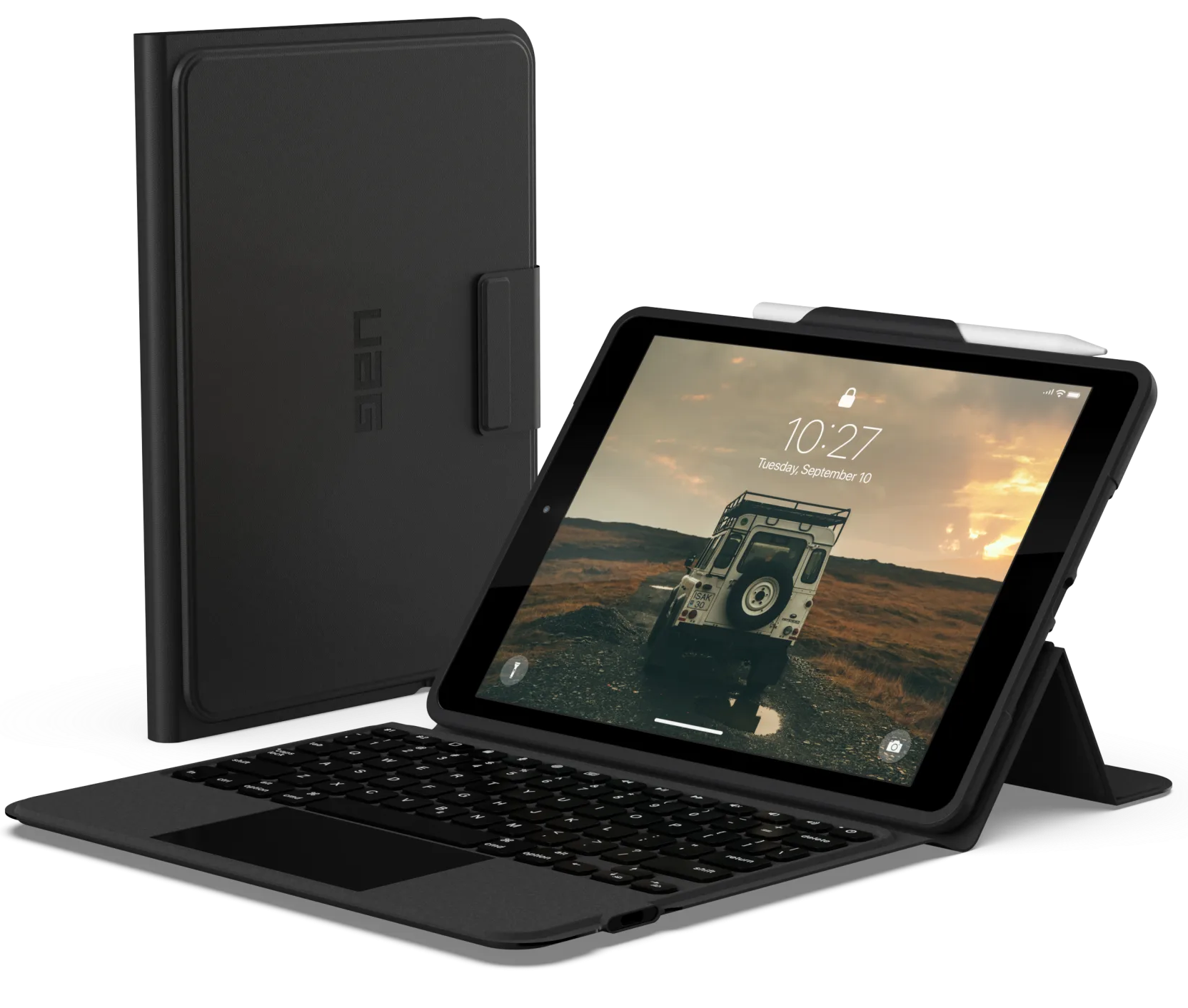 UAG Rugged iPad 10,2 inch toetsenbordhoesje met trackpad