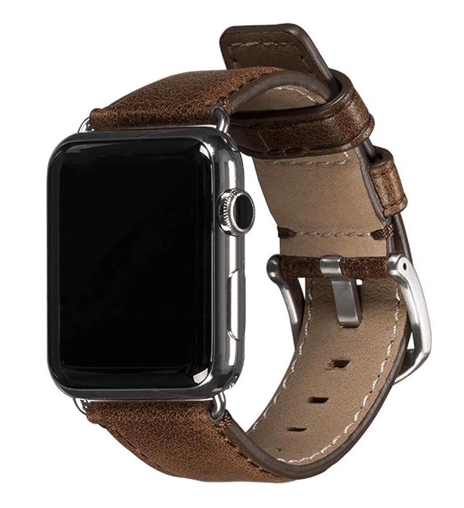 Sena leren Apple Watch 49 /  45 / 44 mm bandje Bruin