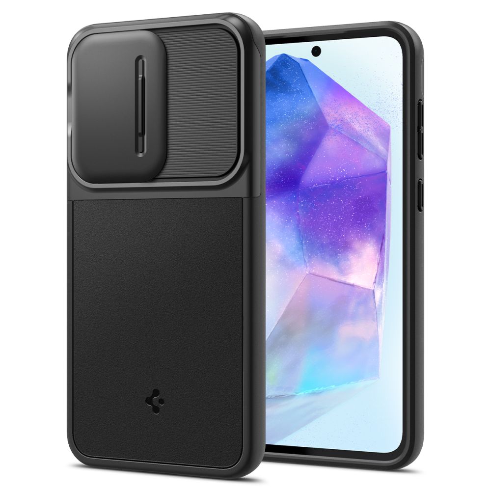 Spigen Optik Armor Galaxy A55 hoesje zwart