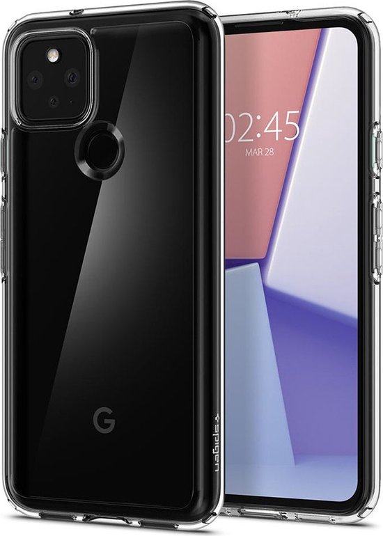Spigen Ultra Hybrid Pixel 5 hoesje transparant