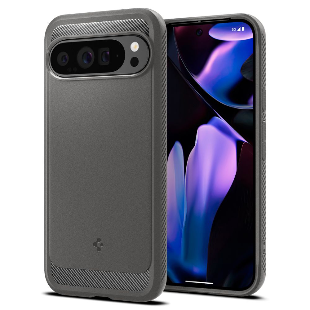 Spigen Rugged Armor Pixel 9 Pro XL hoesje grijs