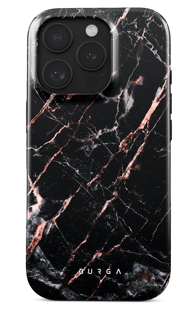Burga Tough iPhone 16 Pro Max hoesje rose gold marble