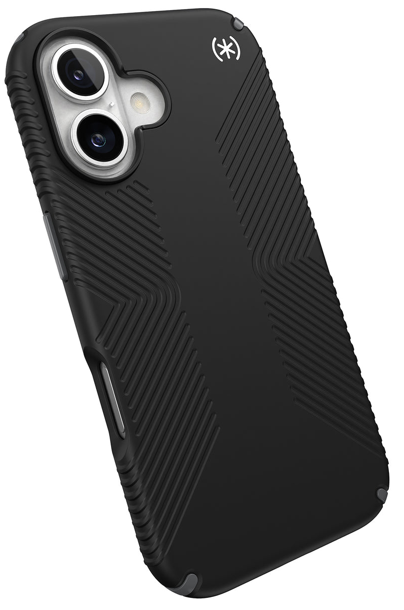 Speck Presidio 2 Grip iPhone 16 Plus hoesje zwart