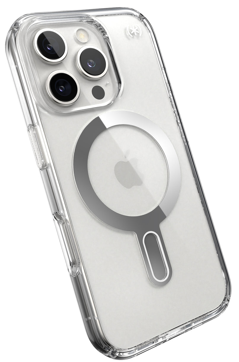 Speck Presidio Perfect Clear Clicklock iPhone 16 Pro hoesje transparant