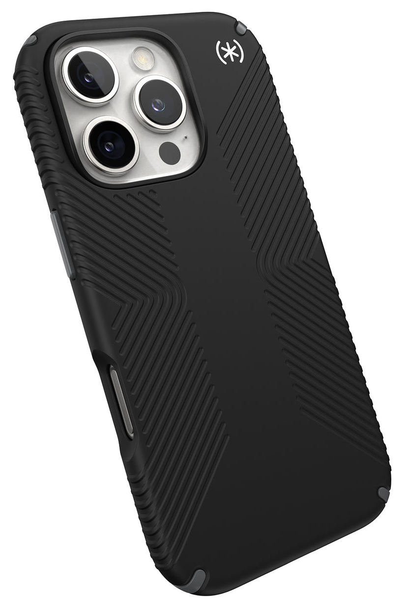 Speck Presidio 2 Grip iPhone 16 Pro hoesje zwart