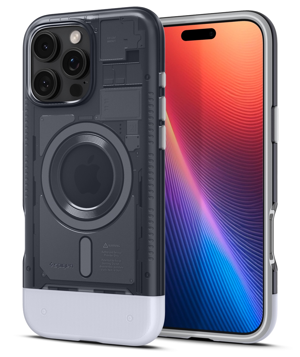 Spigen Classic C1 iPhone 16 Pro Max hoesje grijs