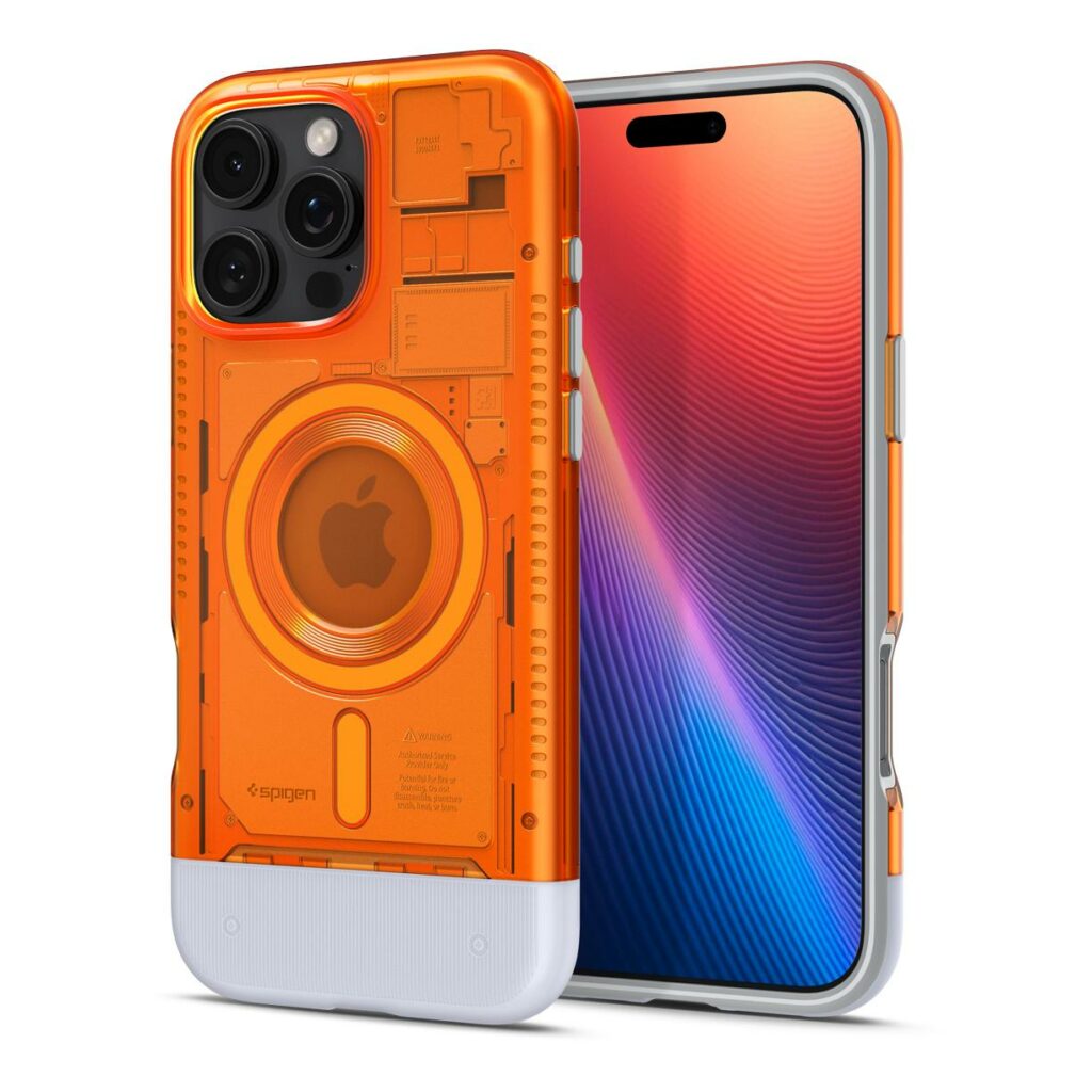 Spigen Classic C1 iPhone 16 Pro Max hoesje oranje