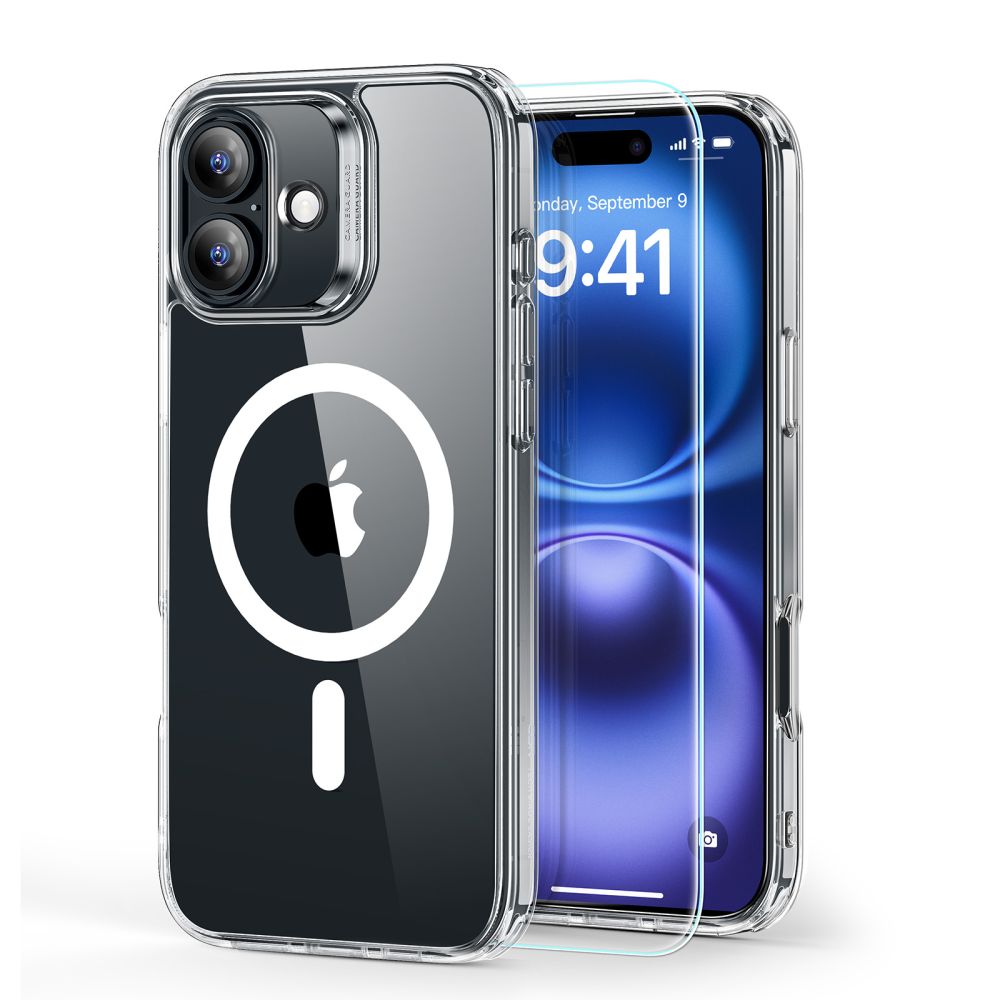 ESR Classic Hybrid iPhone 16 Plus hoesje & screenprotector