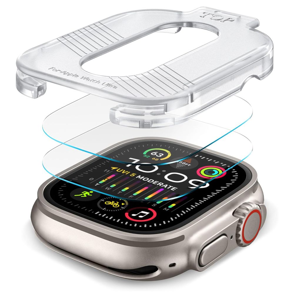 Tech Protection Supreme Apple Watch Ultra 49 mm glazen screenprotector 2 pack