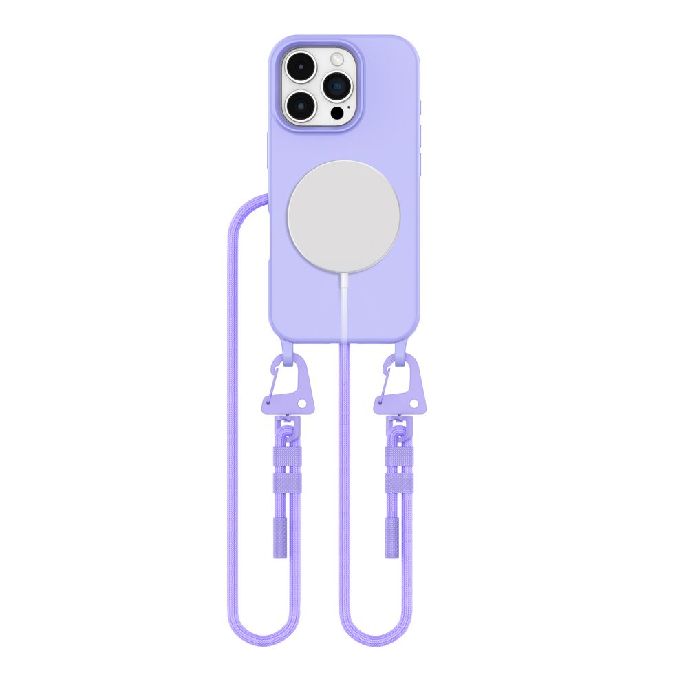 TechProtection iPhone 16 Pro hoesje met koord lavender