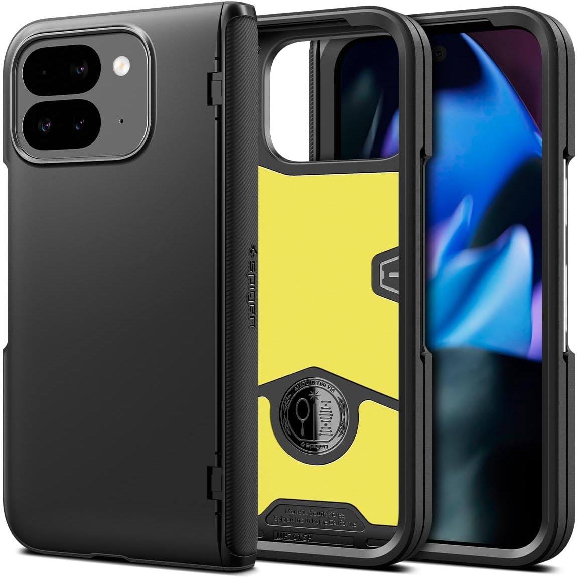 Spigen Slim Armor Pro Pixel 9 Pro Fold hoesje zwart