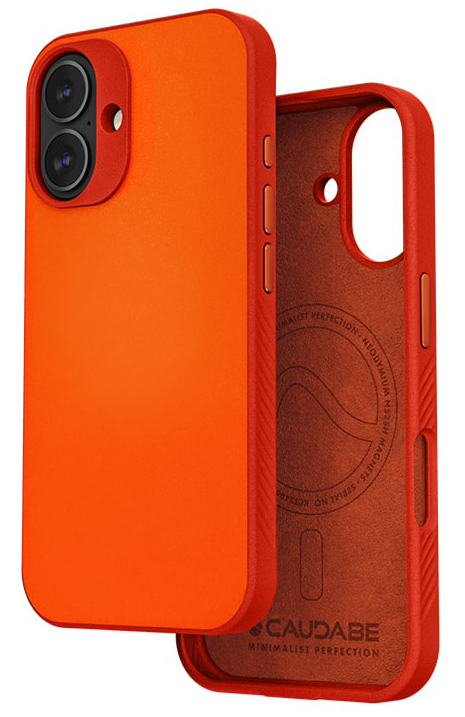 Caudabe Paragon iPhone 16 hoesje oranje