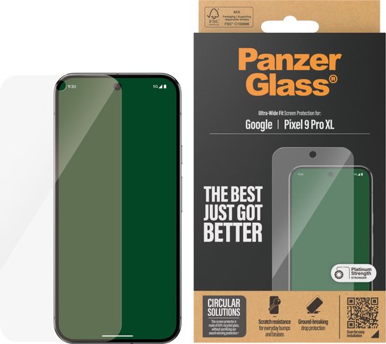 PanzerGlass Google Pixel 9 Pro XL glazen screenprotector