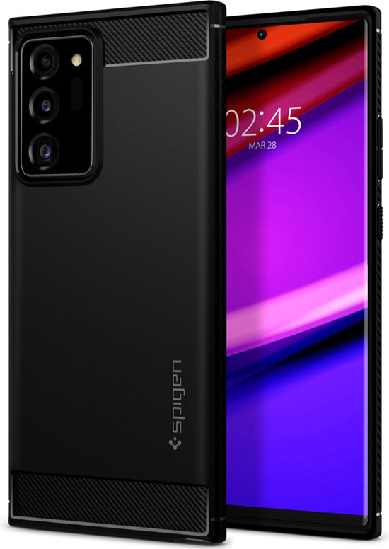 Spigen Rugged Armor Galaxy Note 20 Ultra hoesje Zwart