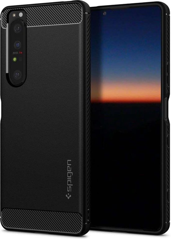 Spigen Rugged Armor XPERIA 1 III hoesje zwart