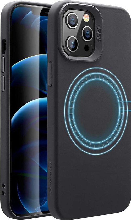 ESR Cloud Halolock magnetisch iPhone 12 Pro Max hoesje Zwart