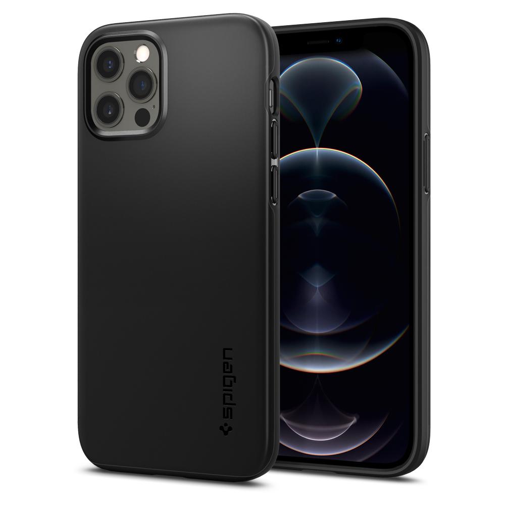 Spigen Thin Fit iPhone 12 Pro Max hoesje Zwart