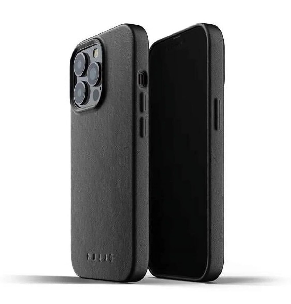 Mujjo Leather case iPhone 13 Pro hoesje Zwart