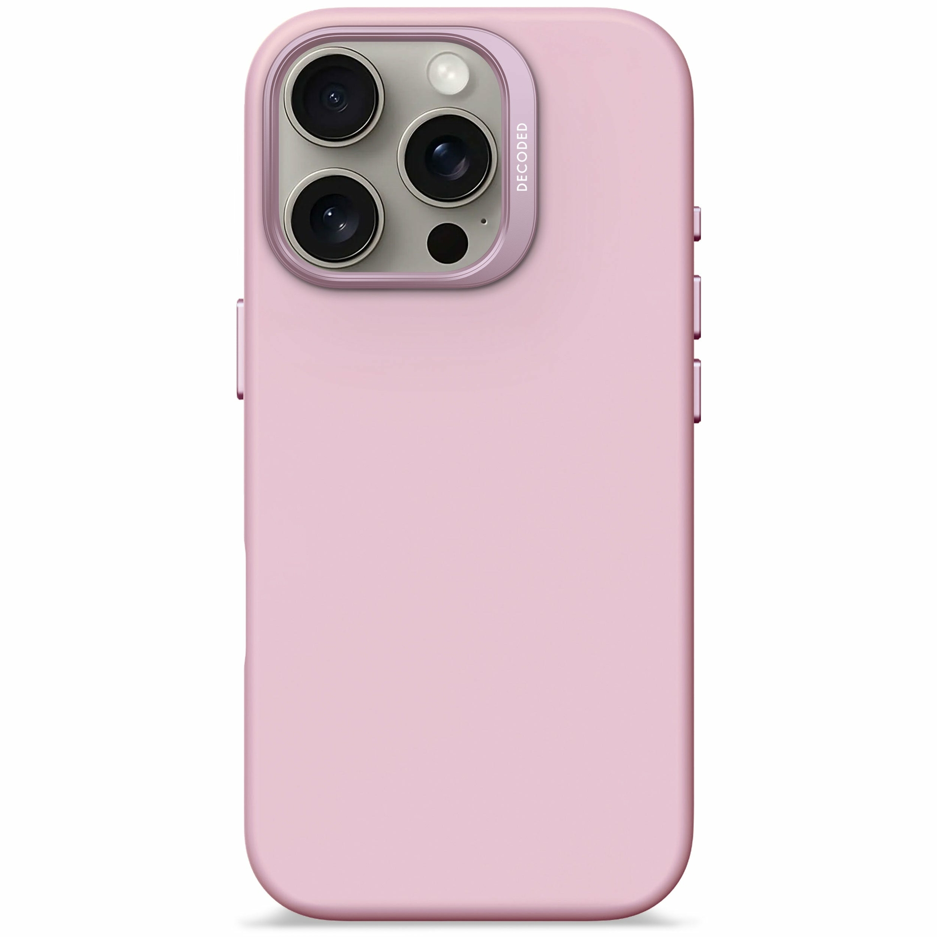 Decoded siliconen MagSafe iPhone 16 Pro hoesje lila