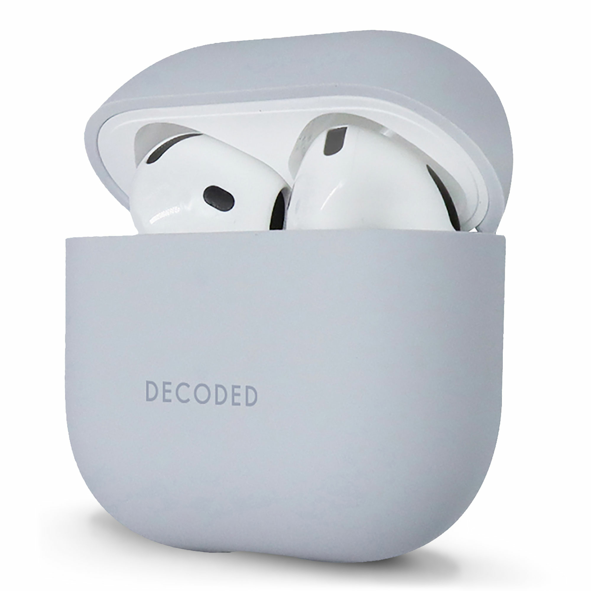 Decoded siliconen AirPods 4 hoesje grijs