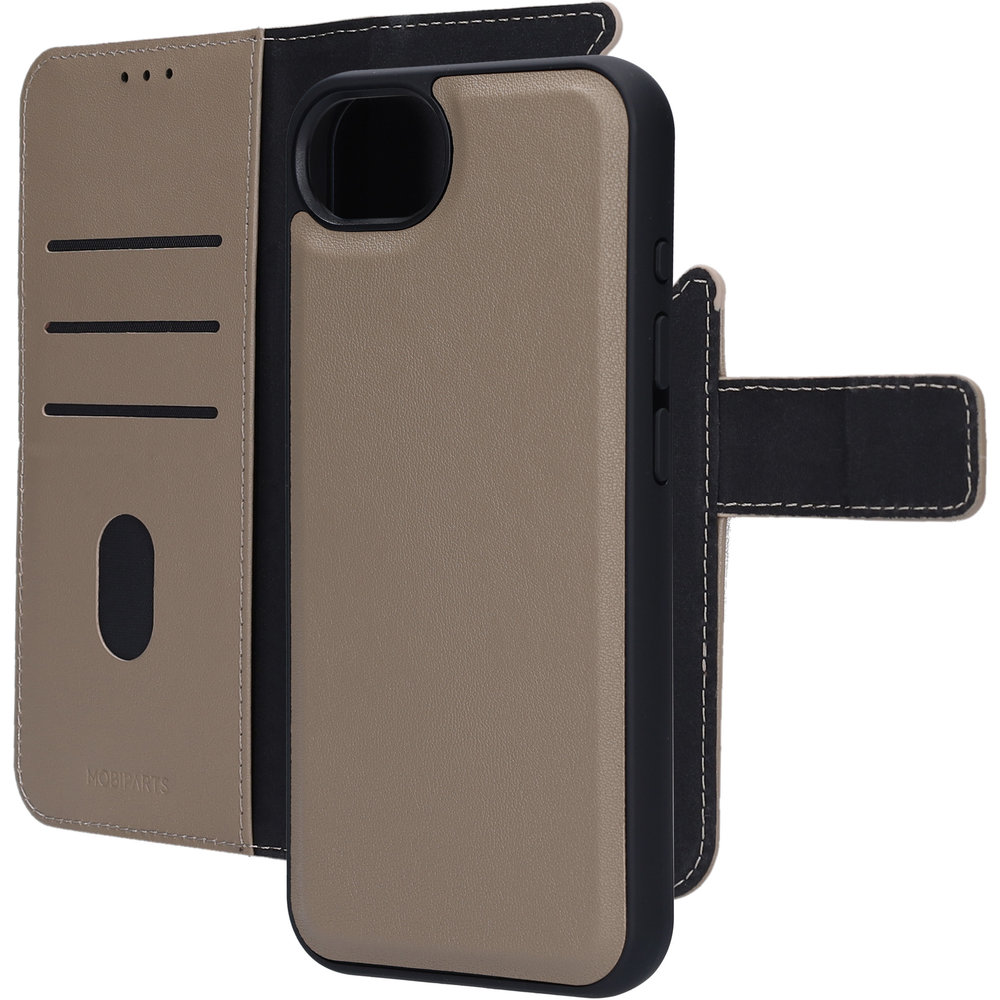 Mobiparts leren 2 in 1 Wallet iPhone 16e hoesje groen