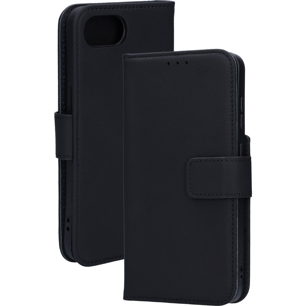 Mobiparts leren Wallet iPhone 16e hoesje zwart
