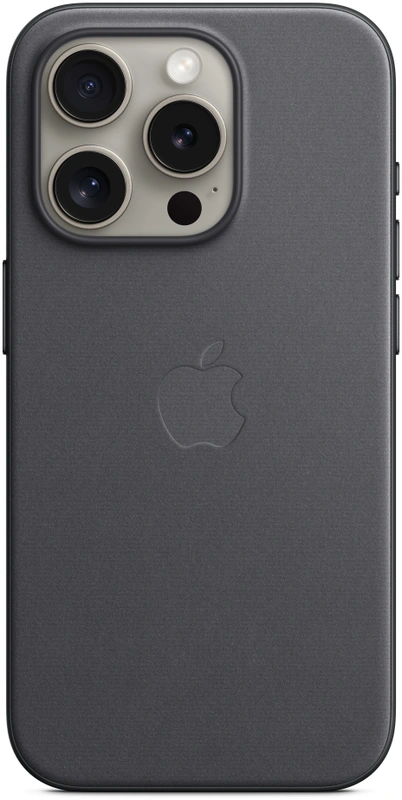 Apple MagSafe FineWoven iPhone 15 Pro hoesje zwart
