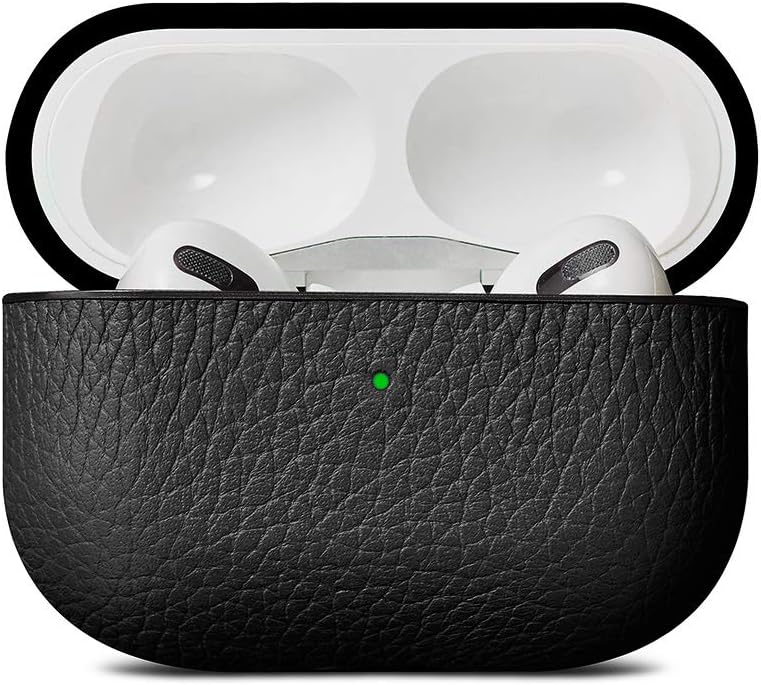 Woolnut leren AirPods Pro hoesje zwart