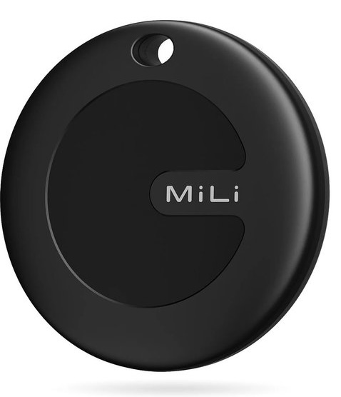 MiLi MiTag Bluetooth Tracker Find My netwerk zwart 1 pack