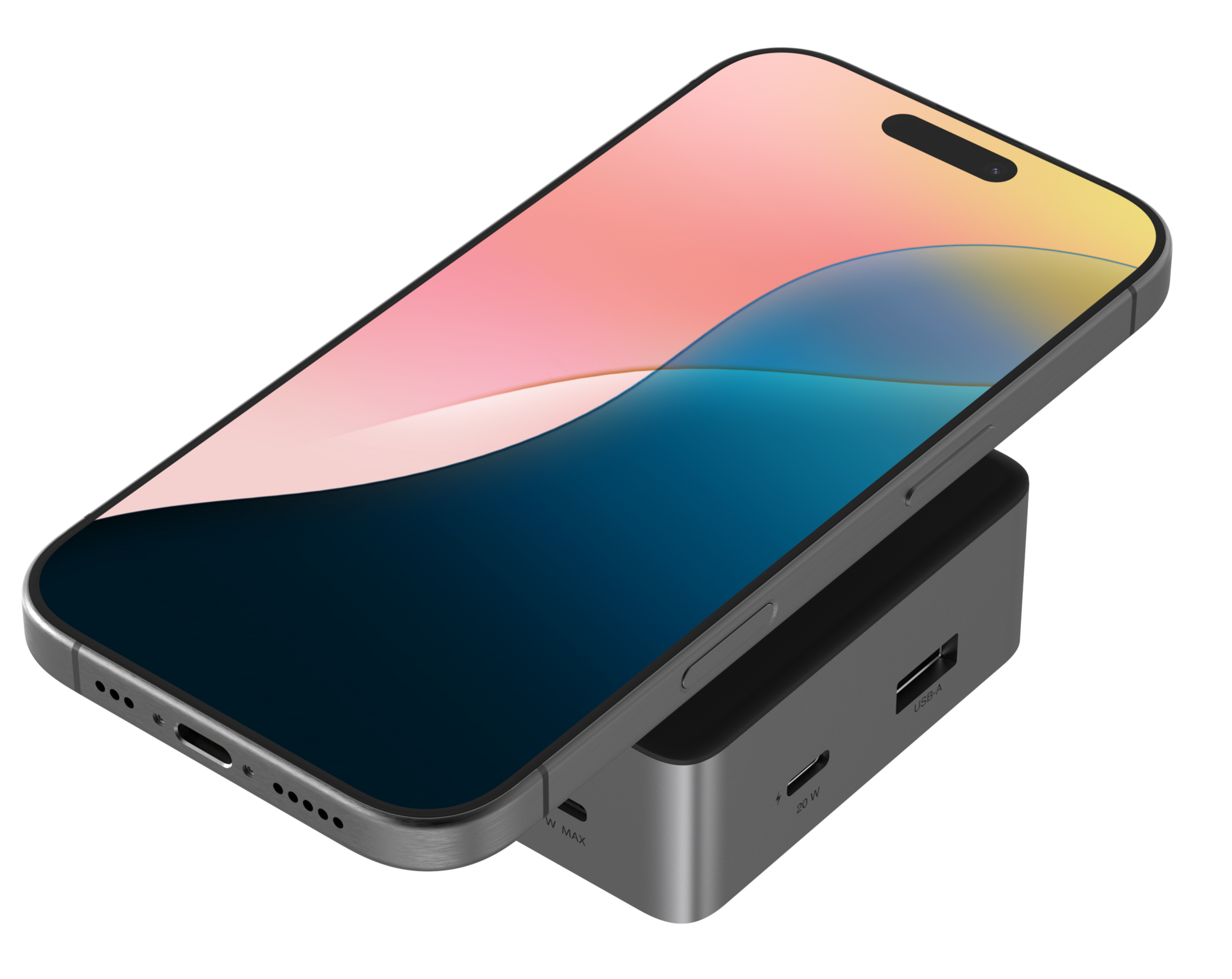 ZAGG 4-poort USB-C hub met draadloze oplader
