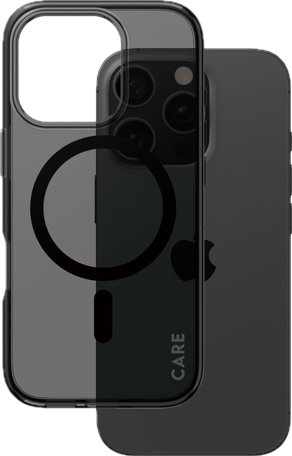 PanzerGlass CARE Urban Combat iPhone 16 Pro hoesje smokey zwart