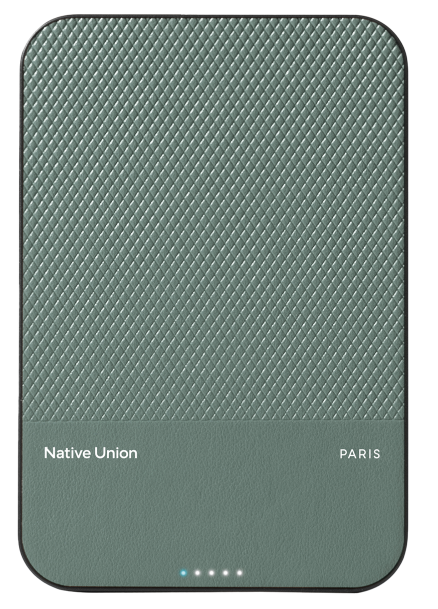 Native Union ReClassic MagSafe powerbank groen