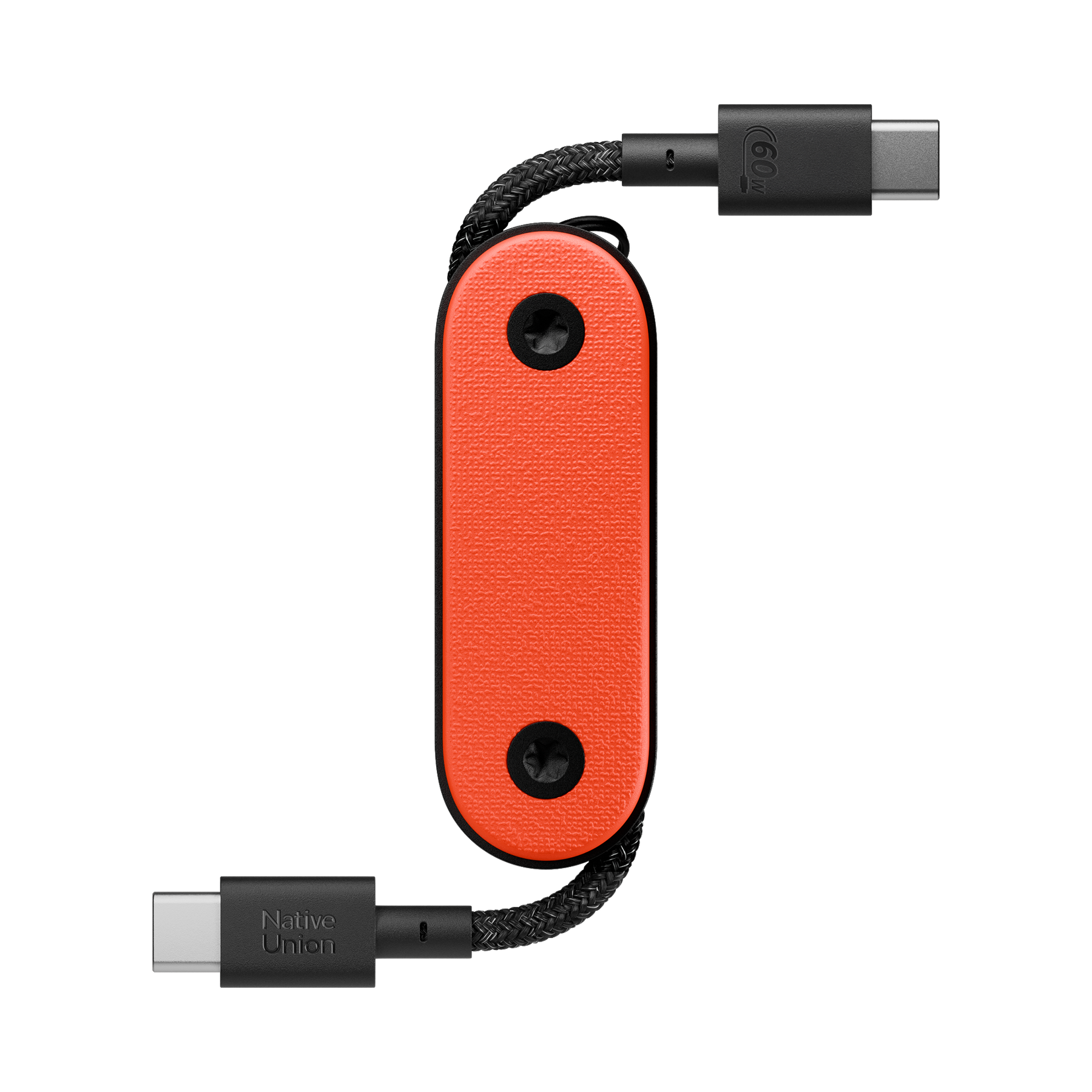 Native Union Pocket USB-C naar USB-C kabel oranje