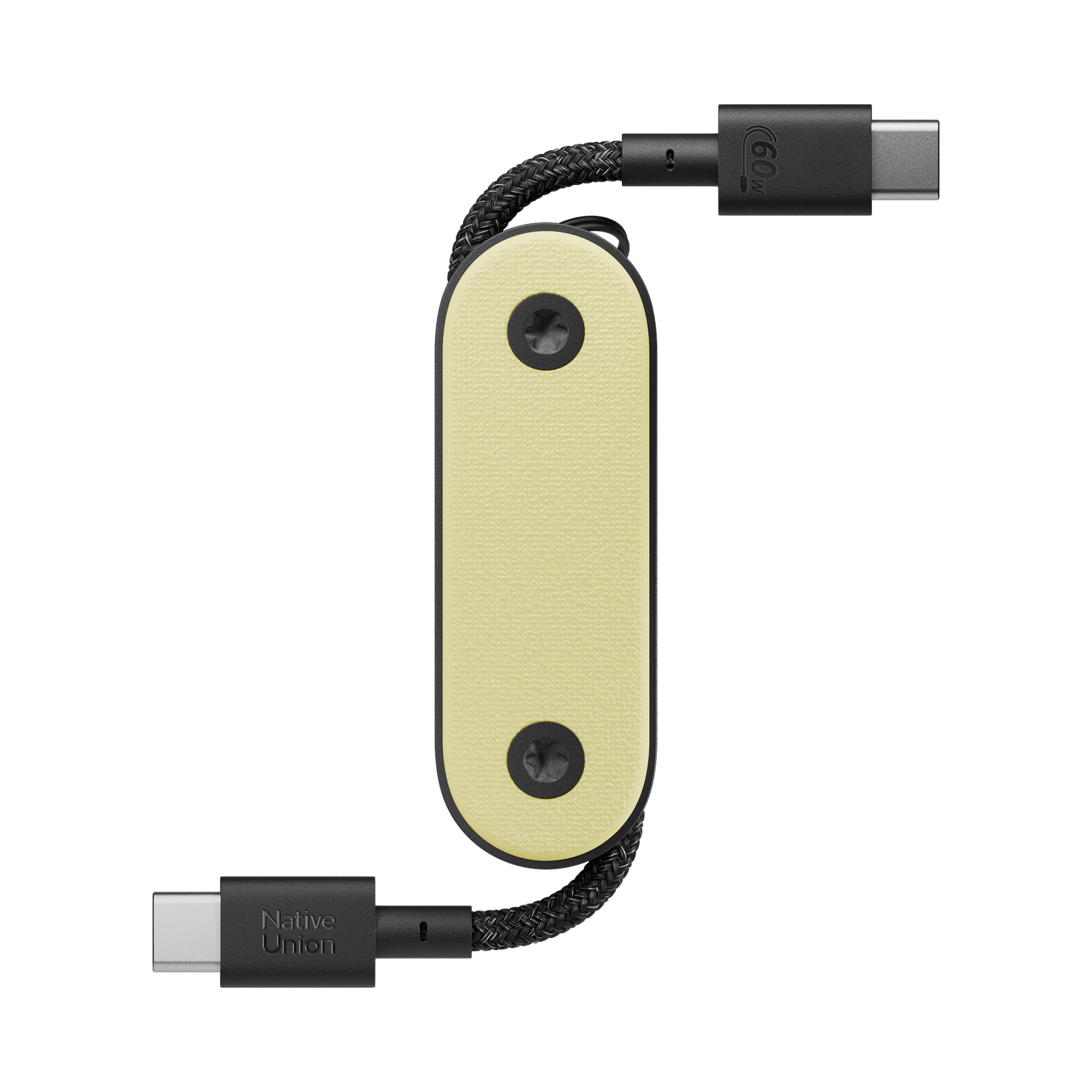 Native Union Pocket USB-C naar USB-C kabel geel