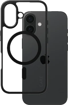 PanzerGlass CARE Urban Combat iPhone 16 hoesje doorzichtig zwart