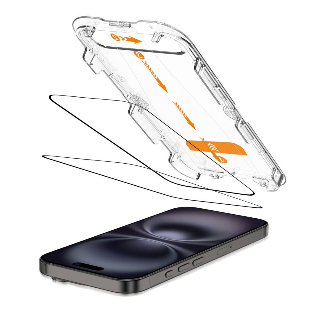 TechProtection Quick iPhone 15 / 16 glazen screenprotector 2 pack