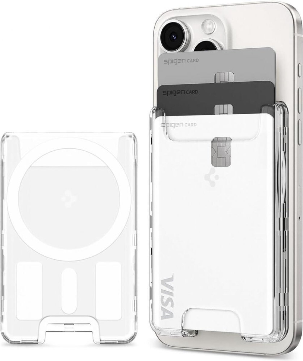 Spigen MagSafe Ultra Hybrid kaarthouder wallet transparant