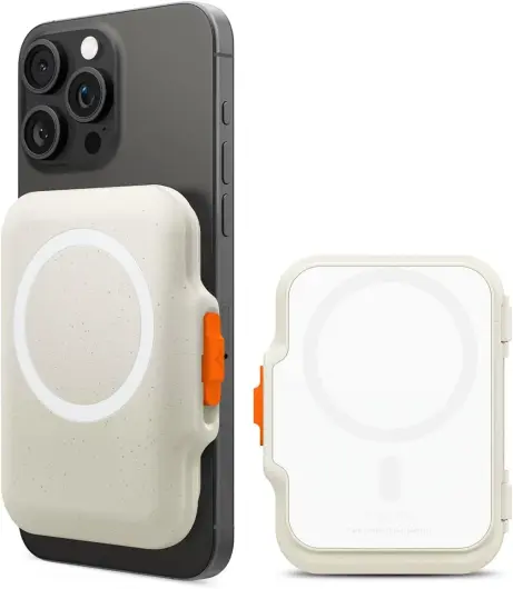 Spigen TinTap MagSafe kaarthouder wallet beige