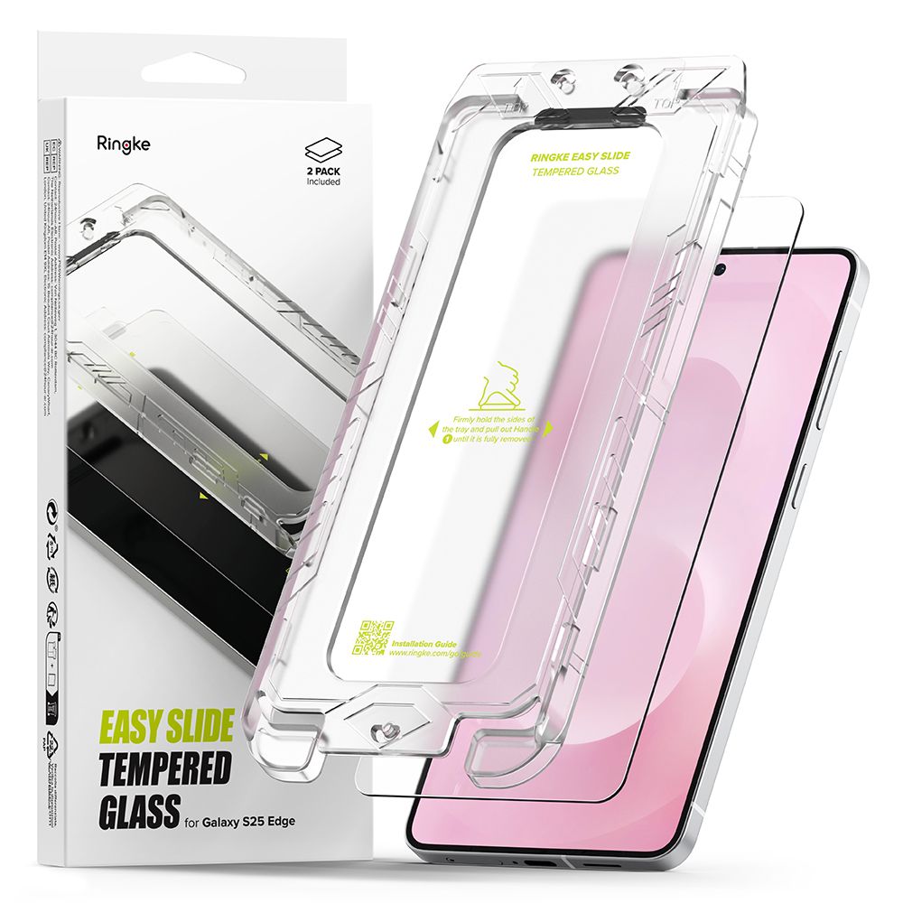 Ringke Easy Slide Galaxy Edge S25 screenprotector 2 pack