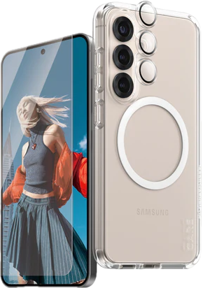 PanzerGlass CARE 3 in 1 Galaxy S25 bundel hoesje screen en camera protector doorzichtig