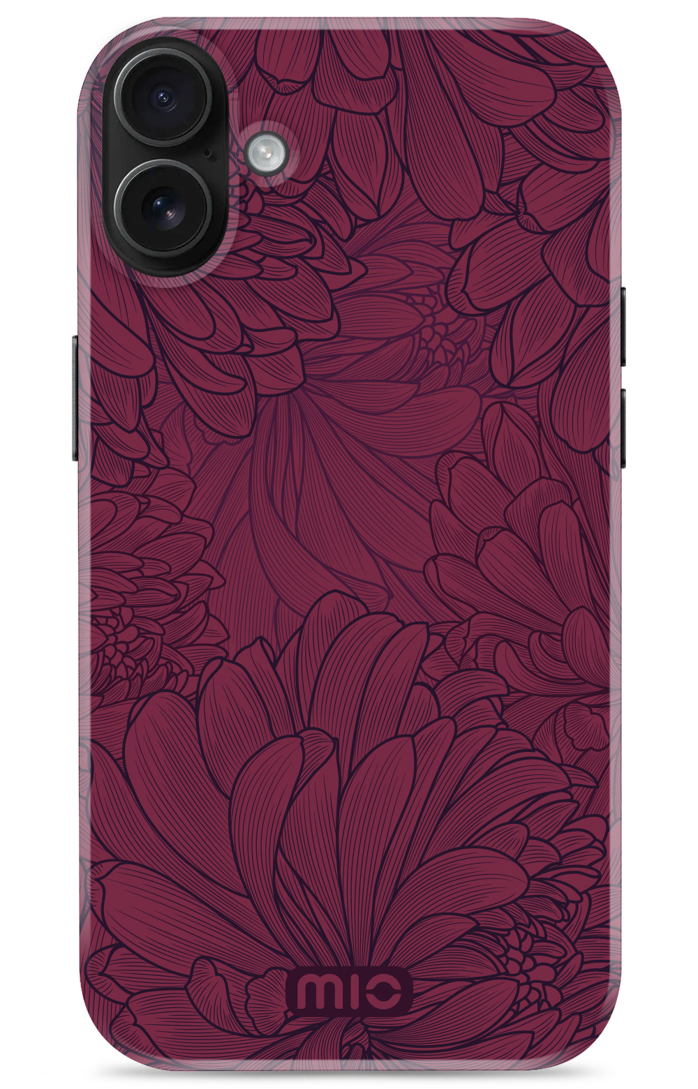 MIO MagSafe iPhone 16 hoesje Berry Blooms