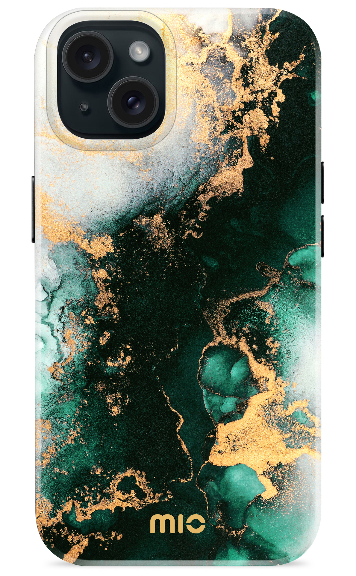 MIO MagSafe iPhone 15 / 14 / 13 hoesje Green Marble