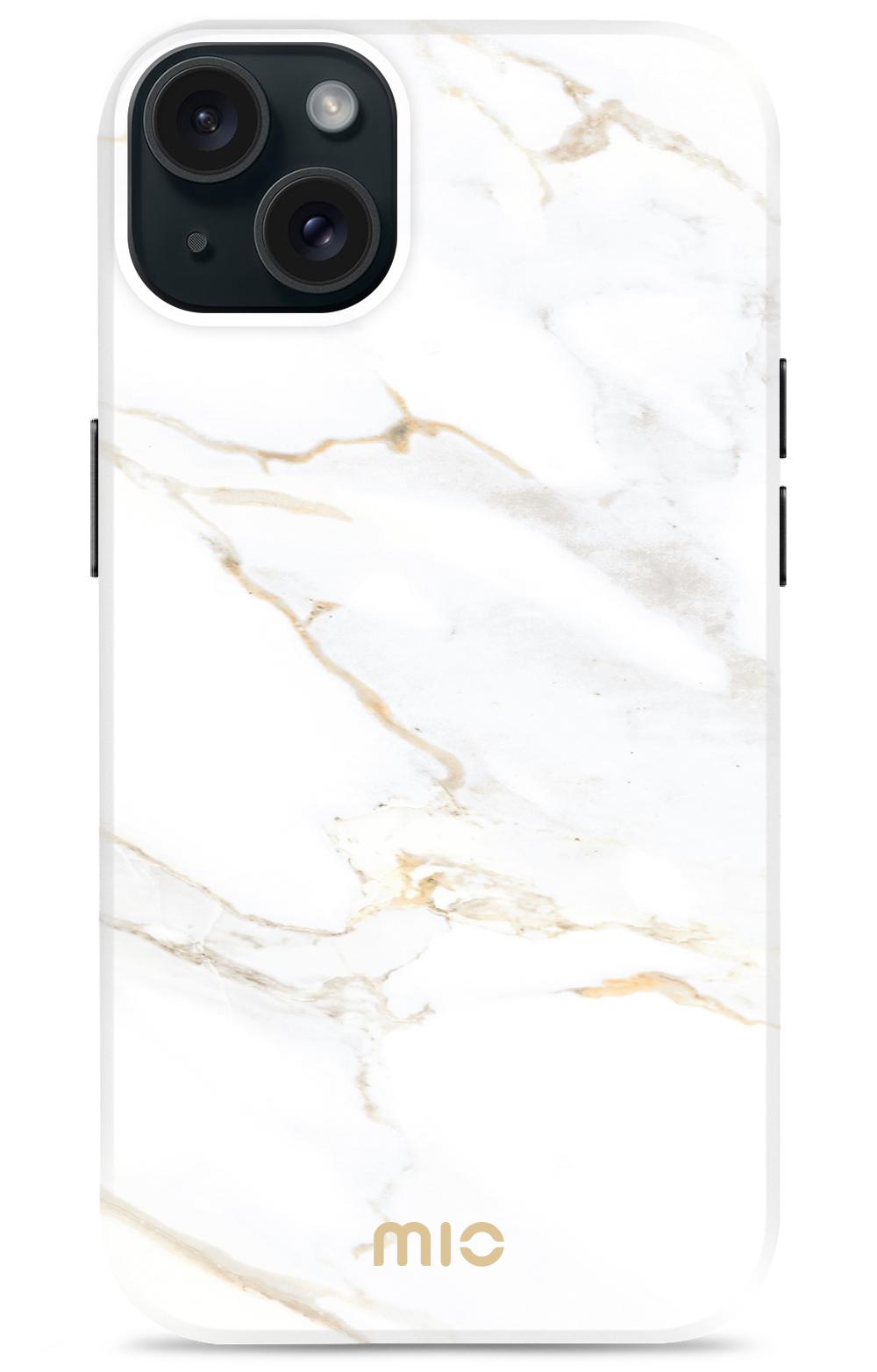 MIO MagSafe iPhone 15 / 14 / 13 hoesje White Marble